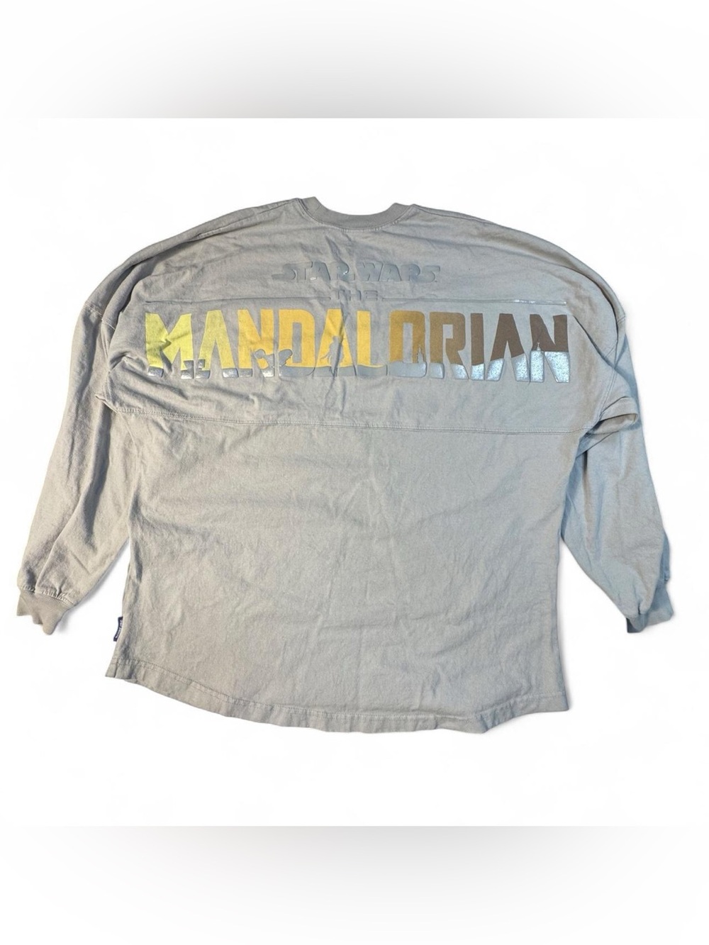 Disney Parks Star Wars The Mandalorian Gray Spirit Jersey Long Sleeve Large